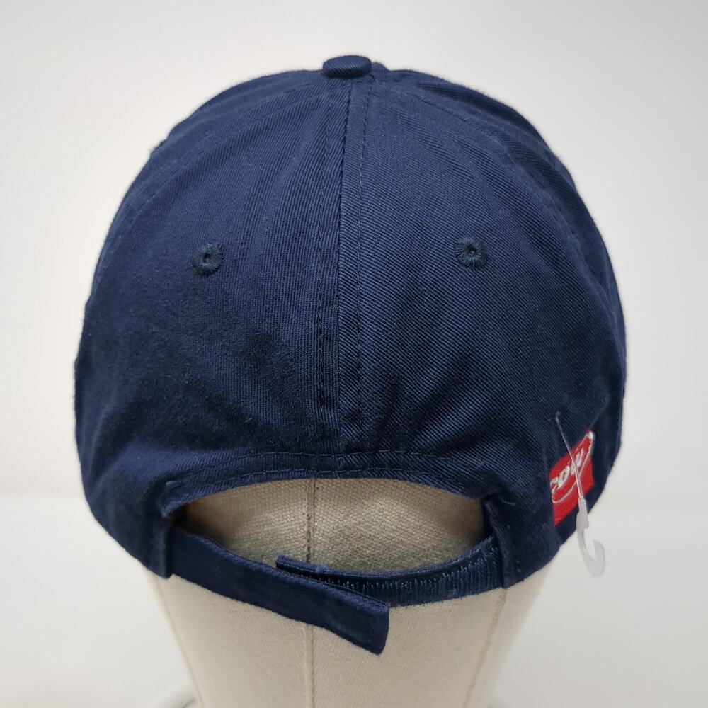 Apollo Strapback Hat Blue One Size Solid Adjustab… - image 6